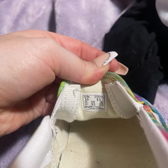 Size 6.5 Tie-dye vans worn once - Picture 2 of 2